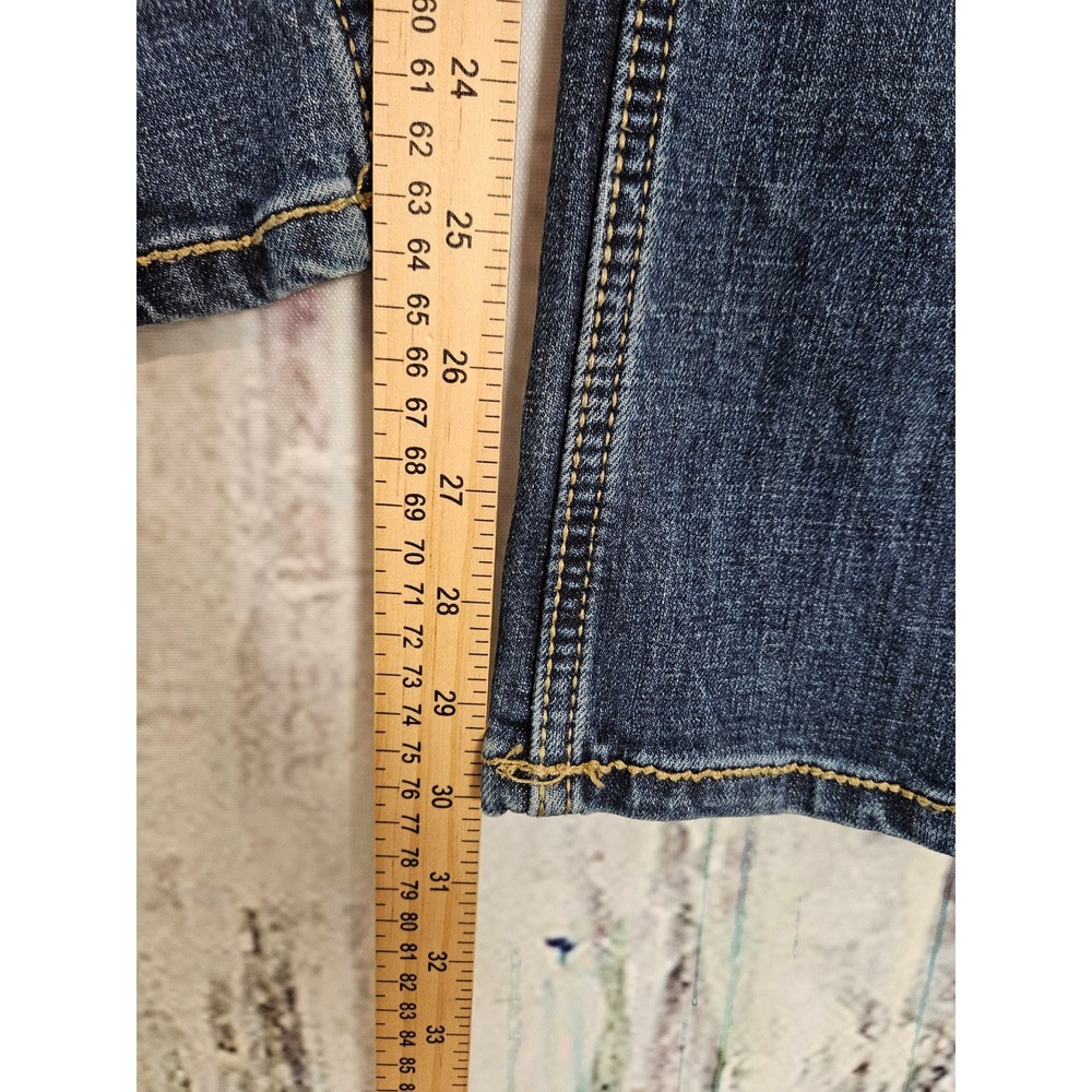Wrangler Retro Slim Boot Jeans 29x30 Blue Dark Wash Western Cowboy 10WLT77LY - Picture 4 of 7